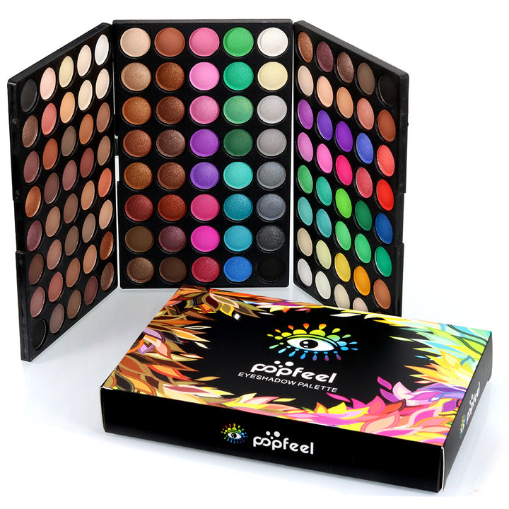 120-Color Eyeshadow Palette – Matte & Shimmer Pigments for Women