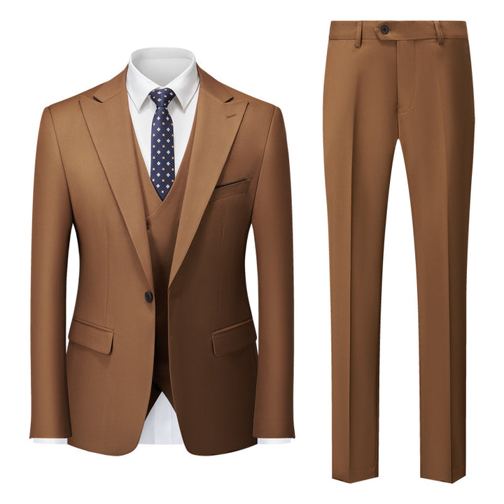 New Men's Business Casual Suit - Cross-Border Foreign Trade Groom Wedding Suit