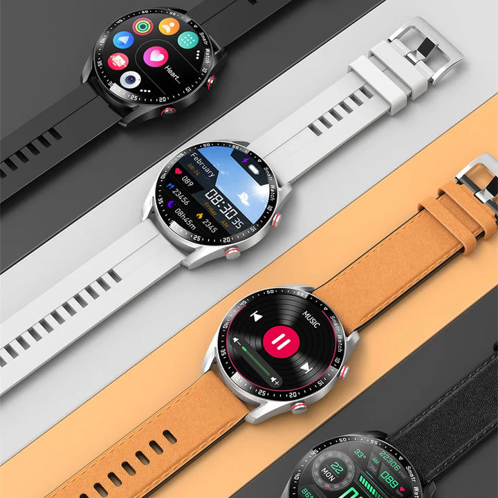 Men's ECG+PPG Smartwatch – Bluetooth Calls, Health Monitoring, Waterproof, Fitness Tracker