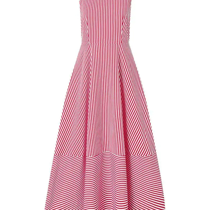 ZANZEA Bohemian Striped Maxi Dress - Elegant Sleeveless Summer Sundress