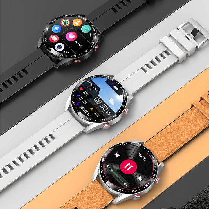Men's ECG+PPG Smartwatch – Bluetooth Calls, Health Monitoring, Waterproof, Fitness Tracker