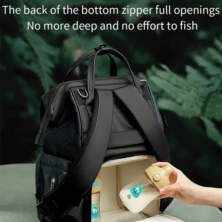 AIBEDILA Waterproof Mommy Bag – Large Capacity & Stylish Backpack