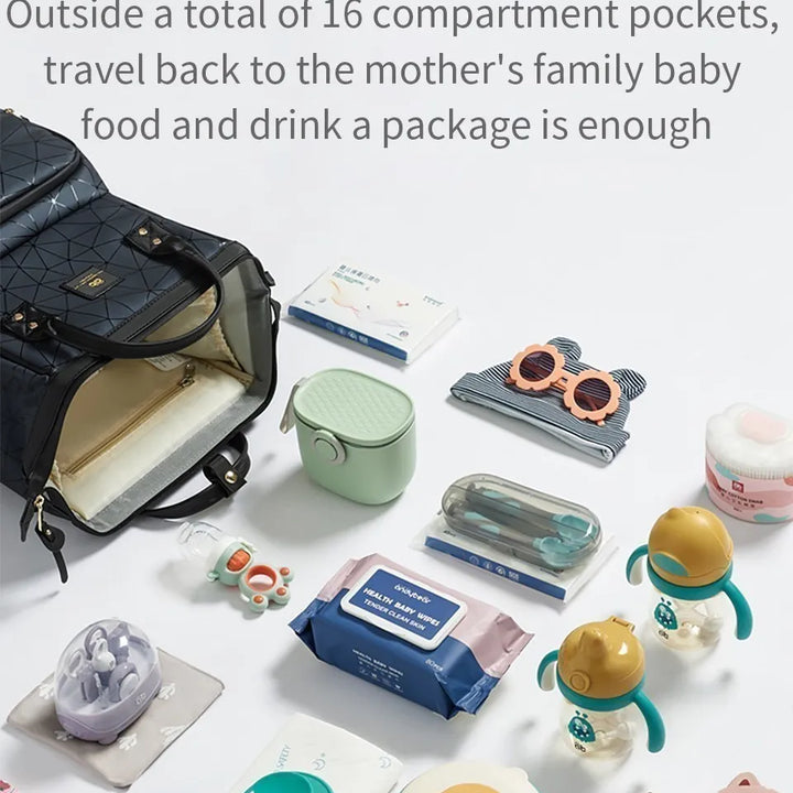 AIBEDILA Waterproof Mommy Bag – Large Capacity & Stylish Backpack