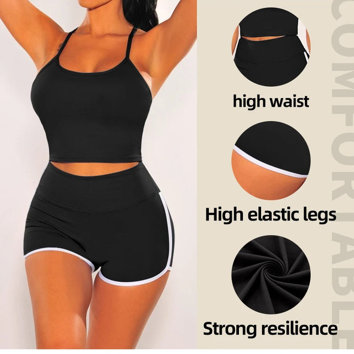 Women’s Quick-Dry Sports Shorts – Casual Fitness & Yoga Wear