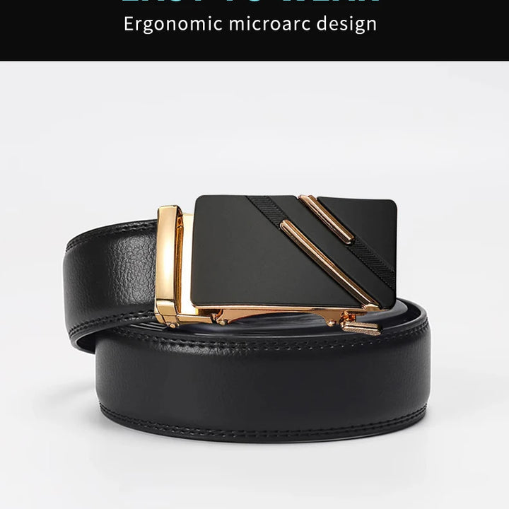 Men's Luxury Belt – High-Quality Automatic Metal Buckle