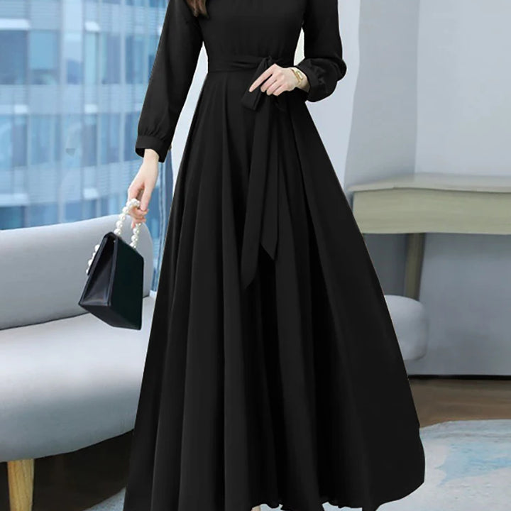 ZANZEA Elegant Spring Maxi Dress - Long Sleeve A-line Oversized Party Kaftan