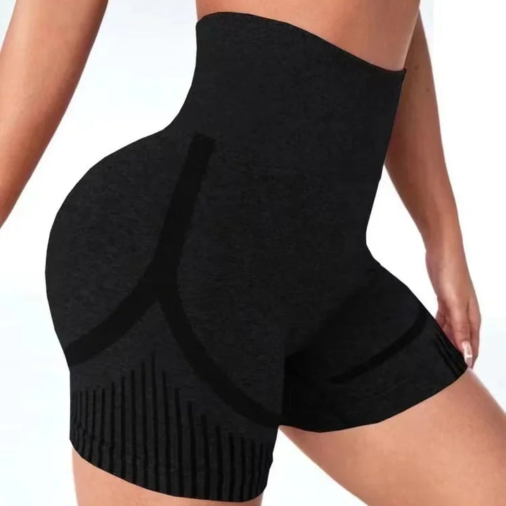 High Waist Yoga Shorts – Fitness & Running, Lift Butt, Gym Sportswear