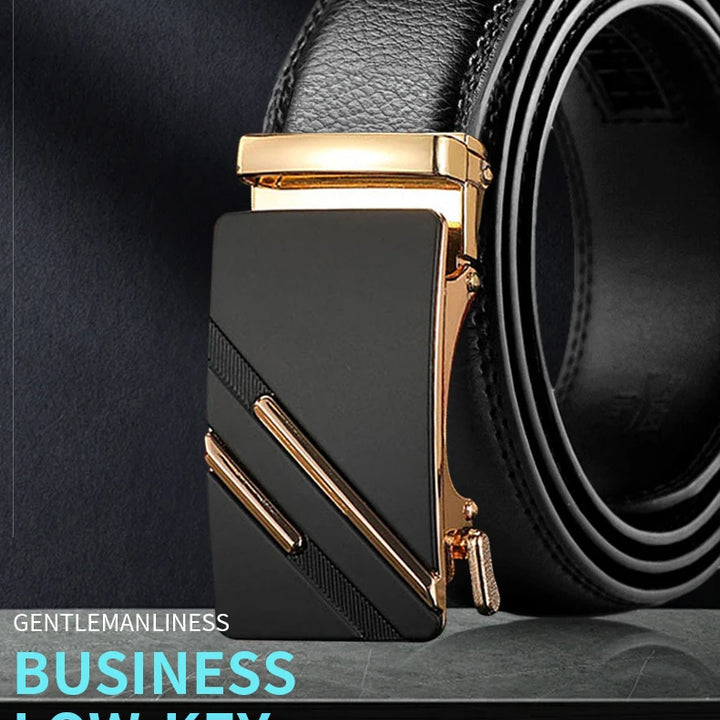 Men's Luxury Belt – High-Quality Automatic Metal Buckle