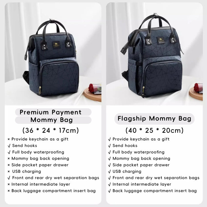 AIBEDILA Waterproof Mommy Bag – Large Capacity & Stylish Backpack