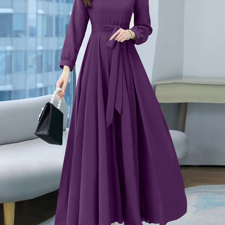 ZANZEA Elegant Spring Maxi Dress - Long Sleeve A-line Oversized Party Kaftan