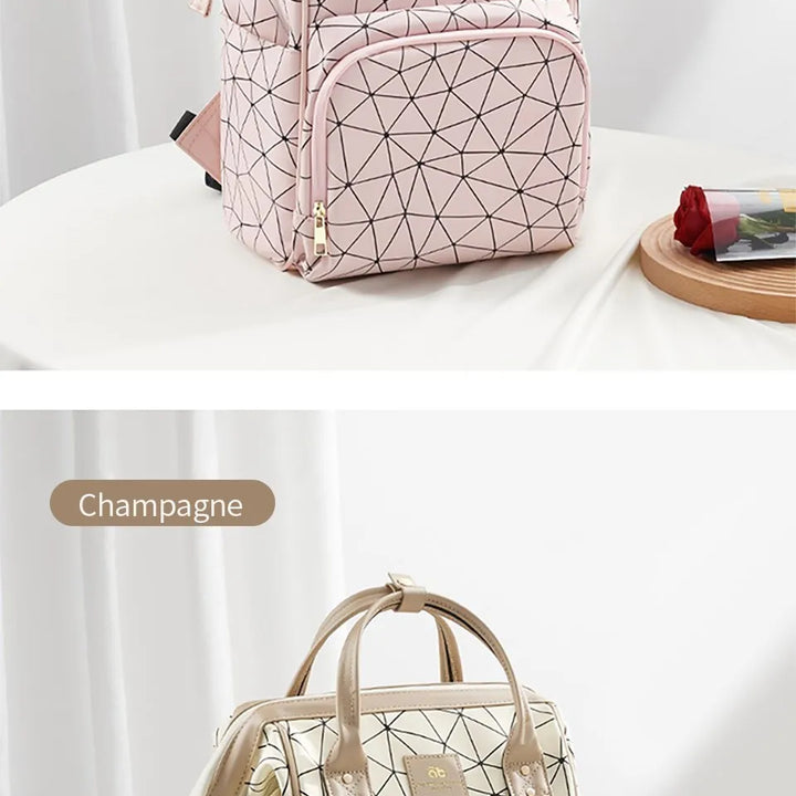 AIBEDILA Waterproof Mommy Bag – Large Capacity & Stylish Backpack