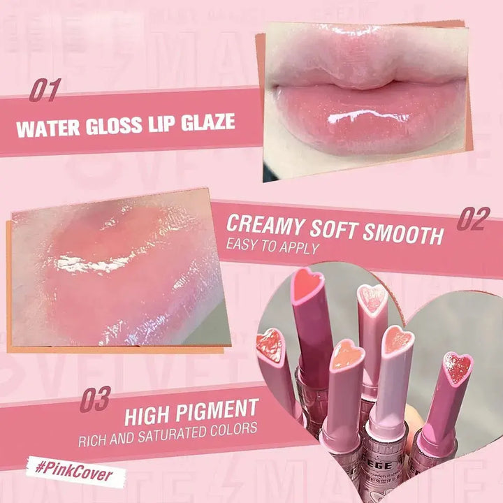 Garden Pink Moisturizing Lip Gloss with Mirror Shine Finish