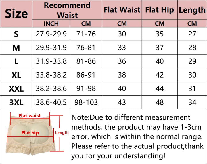 Women’s Butt Lifter Panty – High Waist, Padded, Tummy Control Shaper