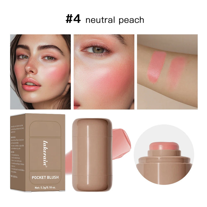 3-in-1 Blush Stick – Lip Gloss, Cheek Brightener, and Moisturizer