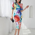 ZANZEA Bohemian Floral Midi Dress - Sexy Slim Fit Puff Sleeve Party Sundress