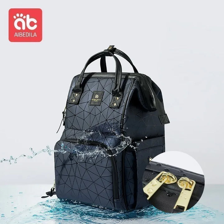 AIBEDILA Waterproof Mommy Bag – Large Capacity & Stylish Backpack