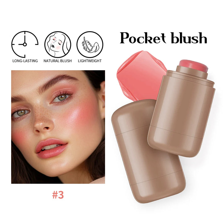 3-in-1 Blush Stick – Lip Gloss, Cheek Brightener, and Moisturizer