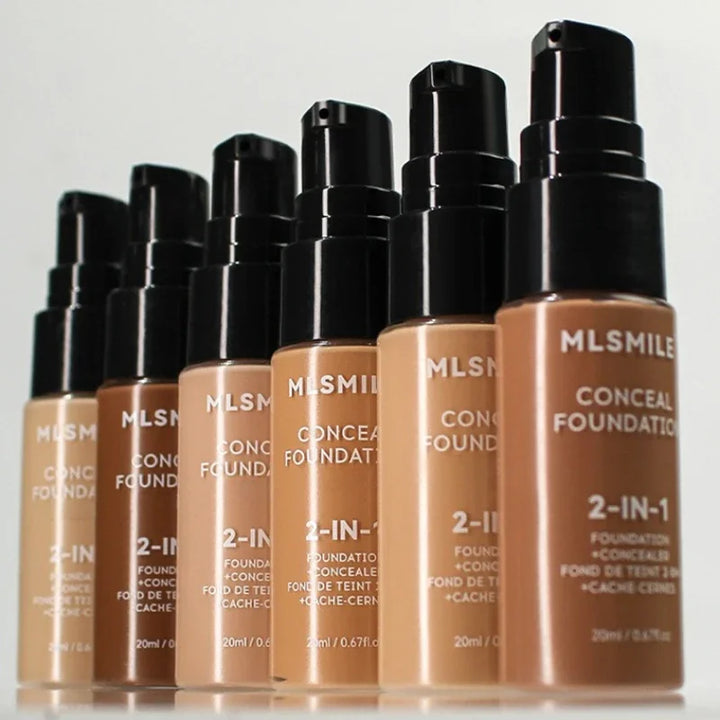 Oil-Control Matte Foundation – Full Coverage, Waterproof, Long-Lasting Concealer, Professional Makeup