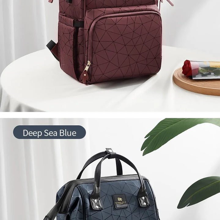 AIBEDILA Waterproof Mommy Bag – Large Capacity & Stylish Backpack