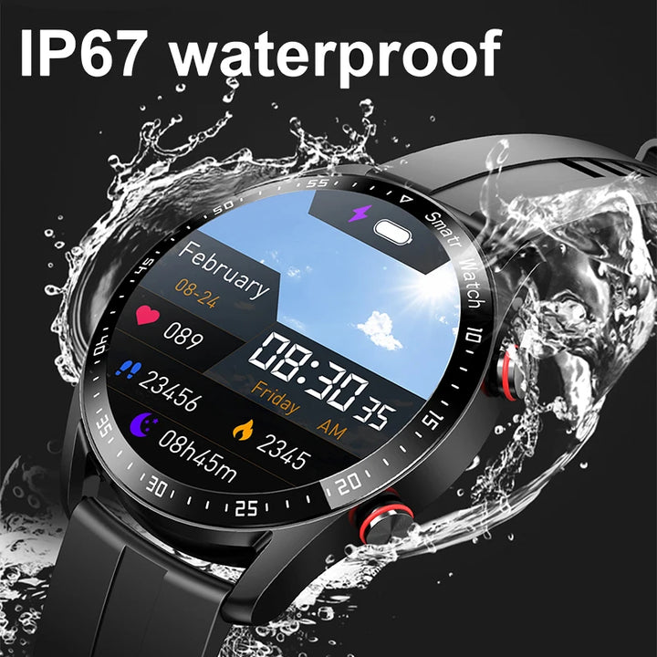 Men's ECG+PPG Smartwatch – Bluetooth Calls, Health Monitoring, Waterproof, Fitness Tracker