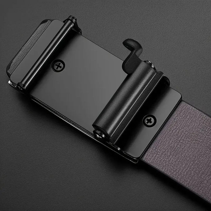 Men's Luxury Belt with Automatic Alloy Buckle – Stylish, High-Quality PU Leather