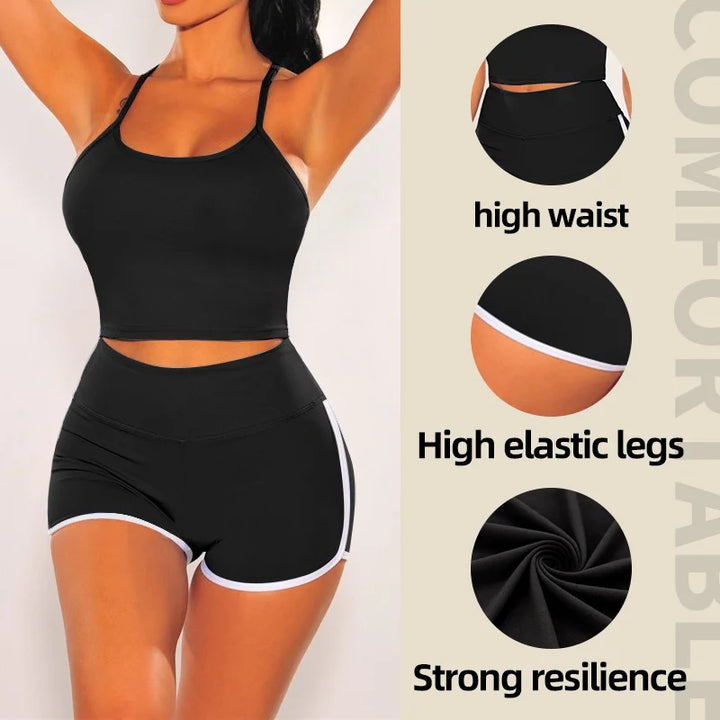 Women’s Quick-Dry Sports Shorts – Casual Fitness & Yoga Wear