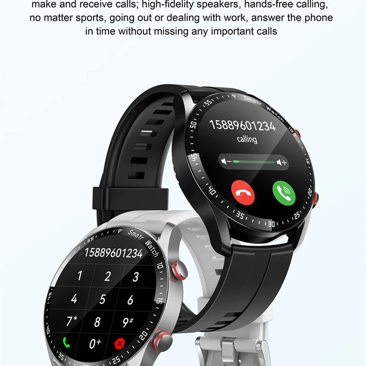 Men's ECG+PPG Smartwatch – Bluetooth Calls, Health Monitoring, Waterproof, Fitness Tracker