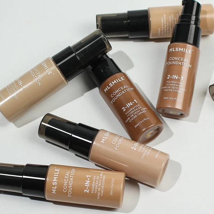 Oil-Control Matte Foundation – Full Coverage, Waterproof, Long-Lasting Concealer, Professional Makeup