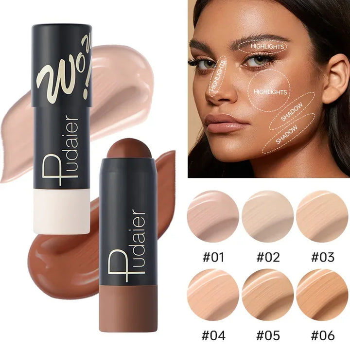 Matte Foundation Cream Stick – Oil-Control, Acne Coverage, BB Cream, Concealer, Moisturizing Makeup