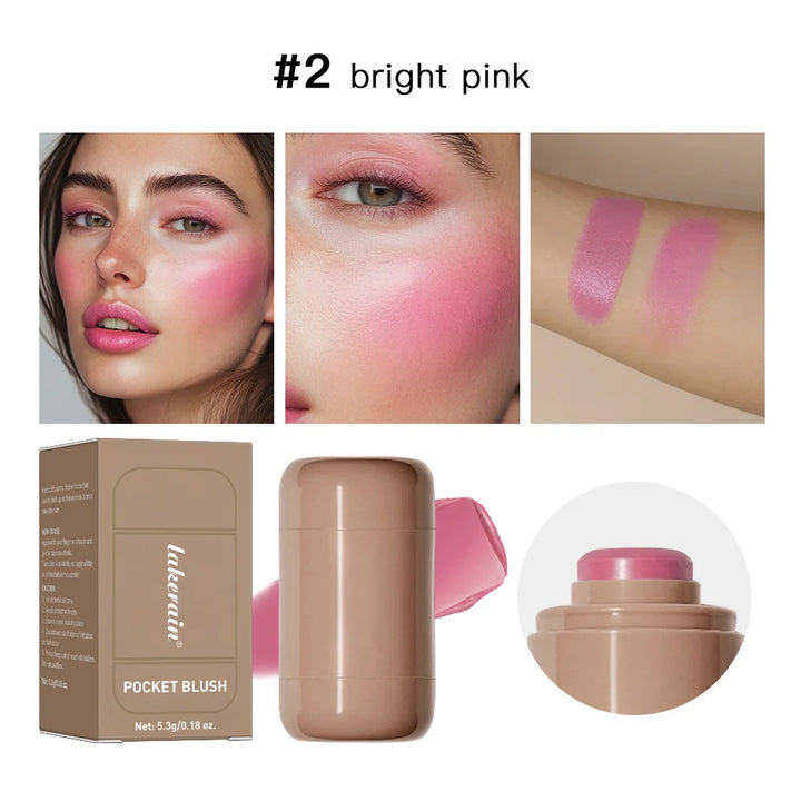 3-in-1 Blush Stick – Lip Gloss, Cheek Brightener, and Moisturizer