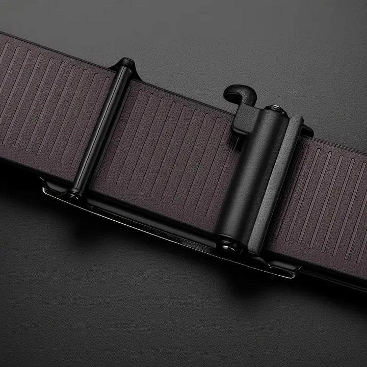 Men's Luxury Belt with Automatic Alloy Buckle – Stylish, High-Quality PU Leather