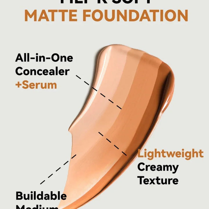 Oil-Control Matte Foundation – Full Coverage, Waterproof, Long-Lasting Concealer, Professional Makeup