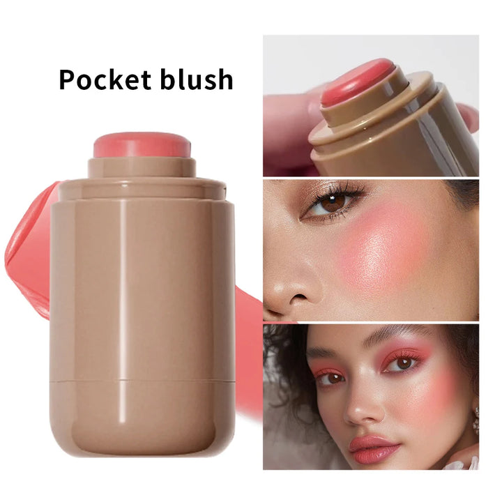 3-in-1 Blush Stick – Lip Gloss, Cheek Brightener, and Moisturizer