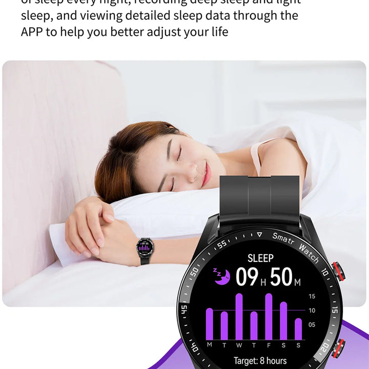 Men's ECG+PPG Smartwatch – Bluetooth Calls, Health Monitoring, Waterproof, Fitness Tracker