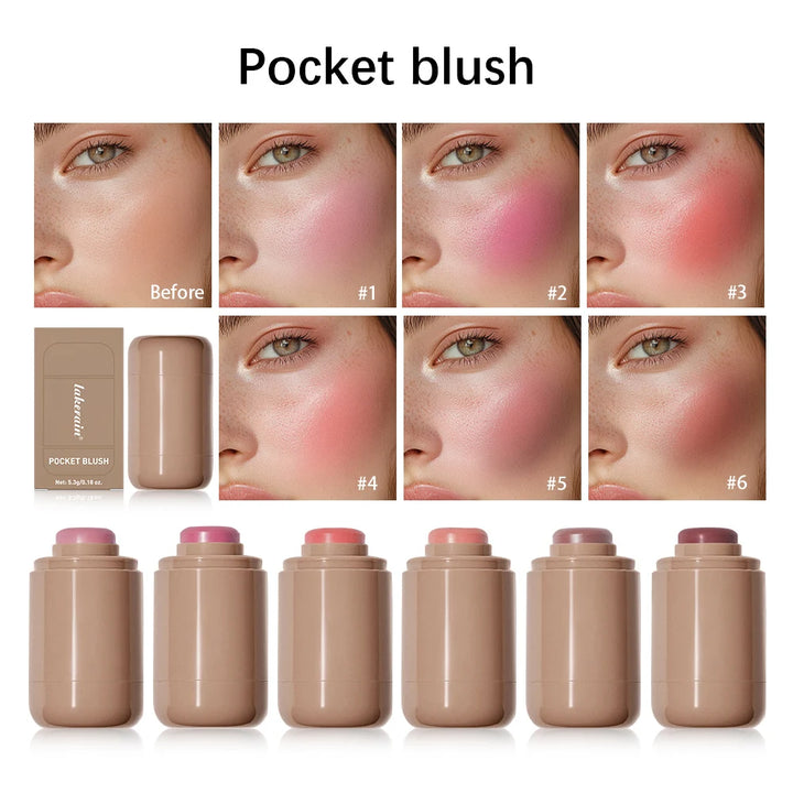 3-in-1 Blush Stick – Lip Gloss, Cheek Brightener, and Moisturizer