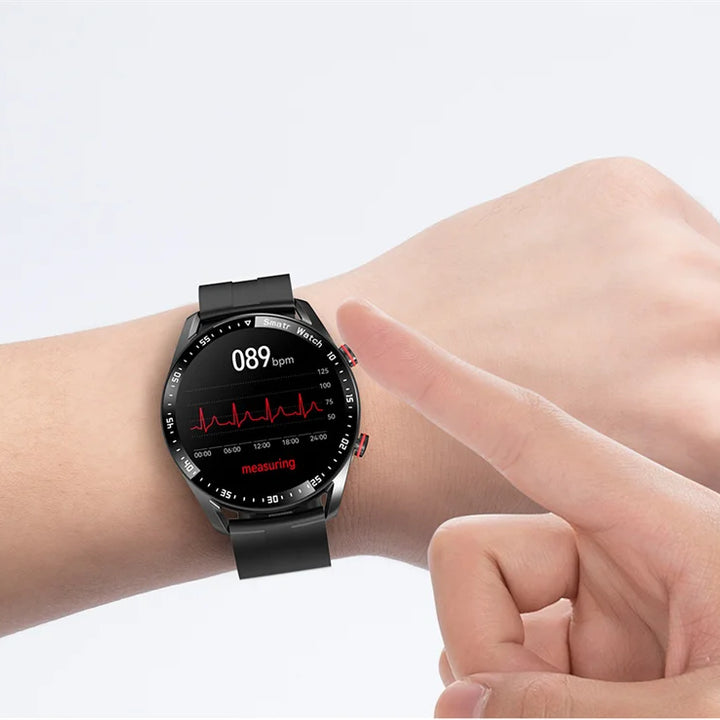 Men's ECG+PPG Smartwatch – Bluetooth Calls, Health Monitoring, Waterproof, Fitness Tracker