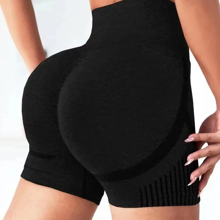 High Waist Yoga Shorts – Fitness & Running, Lift Butt, Gym Sportswear