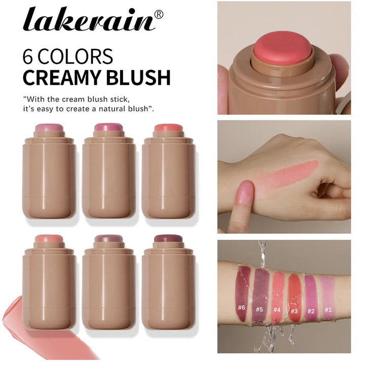 3-in-1 Blush Stick – Lip Gloss, Cheek Brightener, and Moisturizer