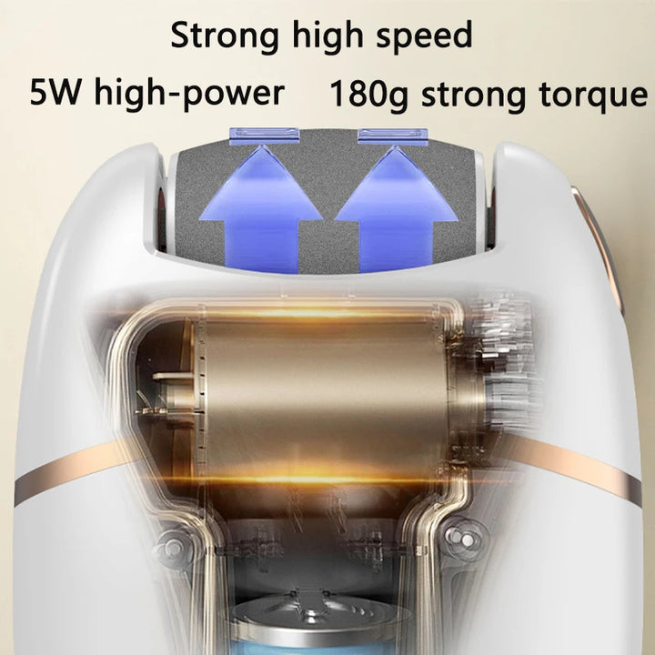 Rechargeable Electric Foot Grinder with Dual Thickness Grinding Heads