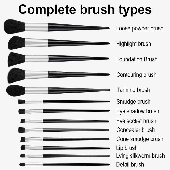 Makeup Brush Set - 8 to 20 Pieces, Soft & Fluffy