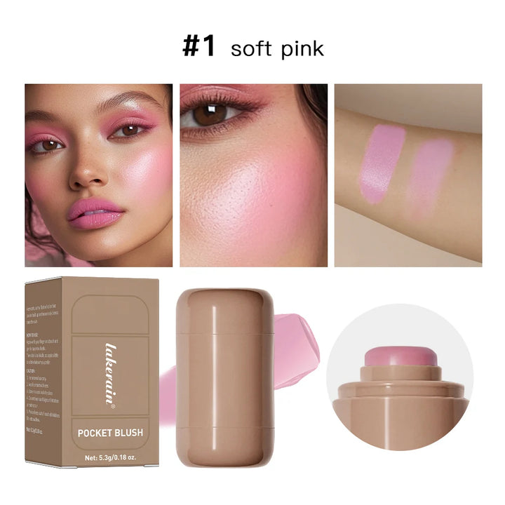 3-in-1 Blush Stick – Lip Gloss, Cheek Brightener, and Moisturizer